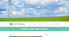 Desktop Screenshot of greenwindenergy.dk
