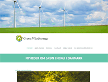 Tablet Screenshot of greenwindenergy.dk